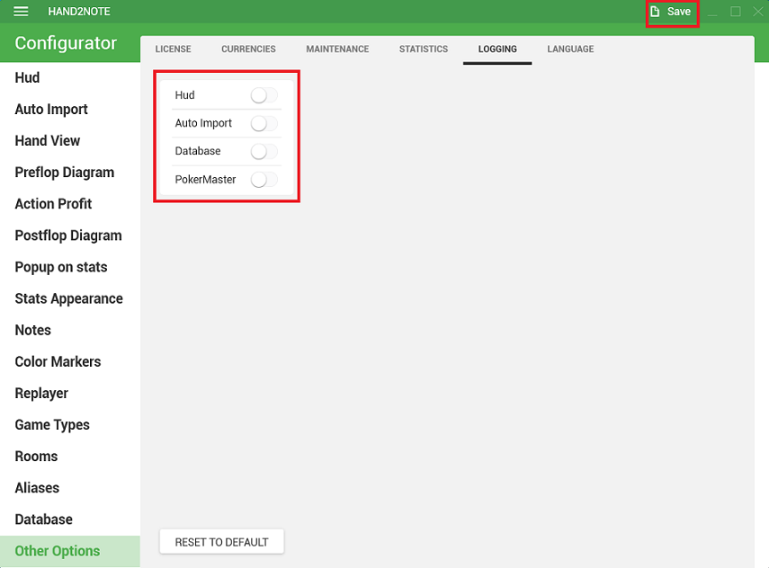 hand2note logging options