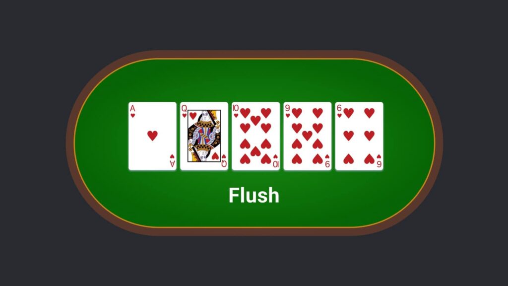 flush poker hand