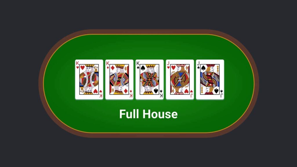 full house poker hand