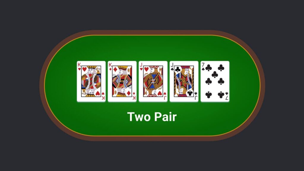 two pair poker hand