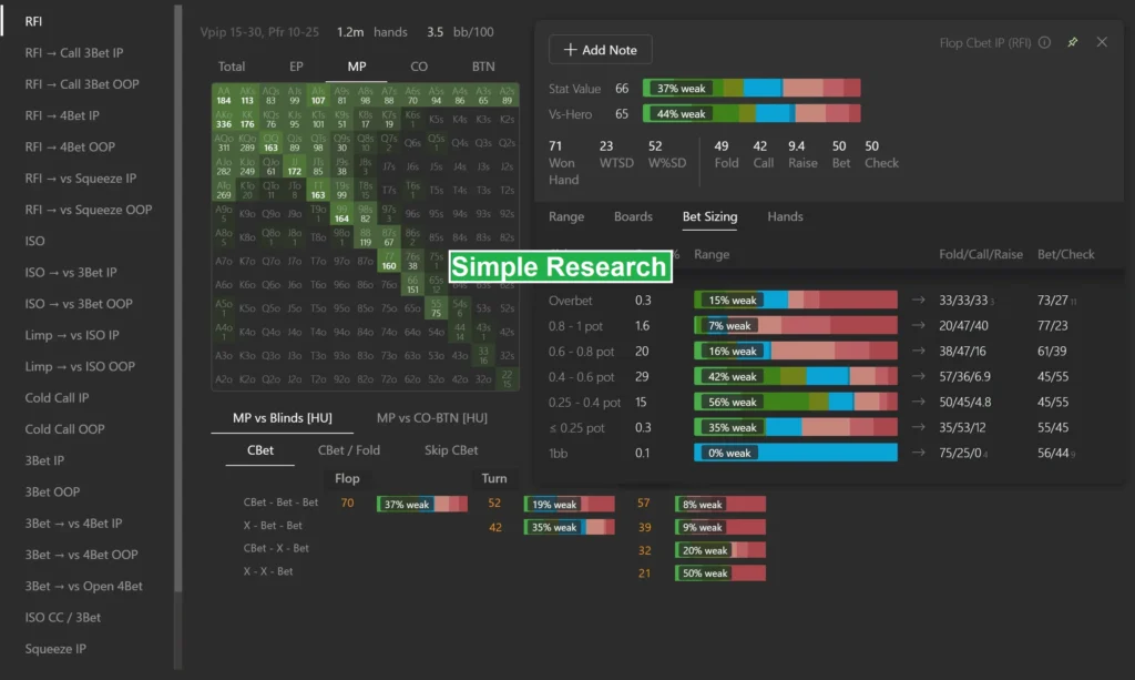 Simple Research hand2note popups