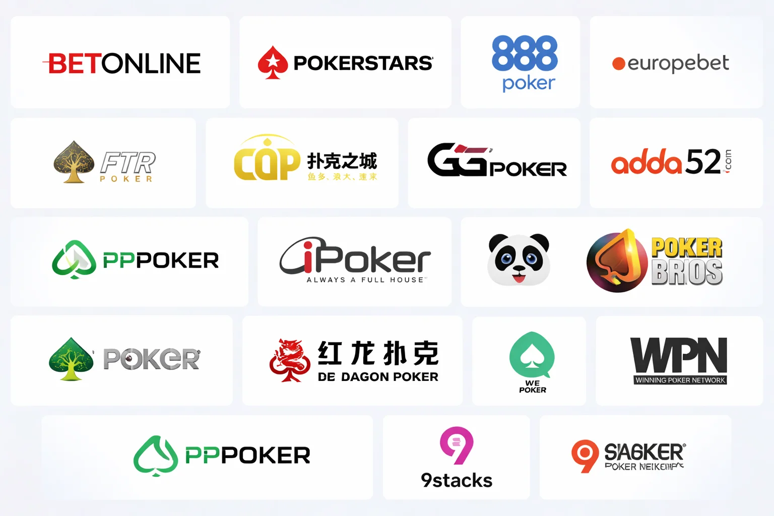 Hand2Note supported poker rooms