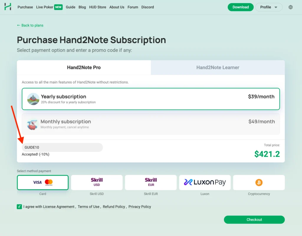 Hand2Note Promo Code